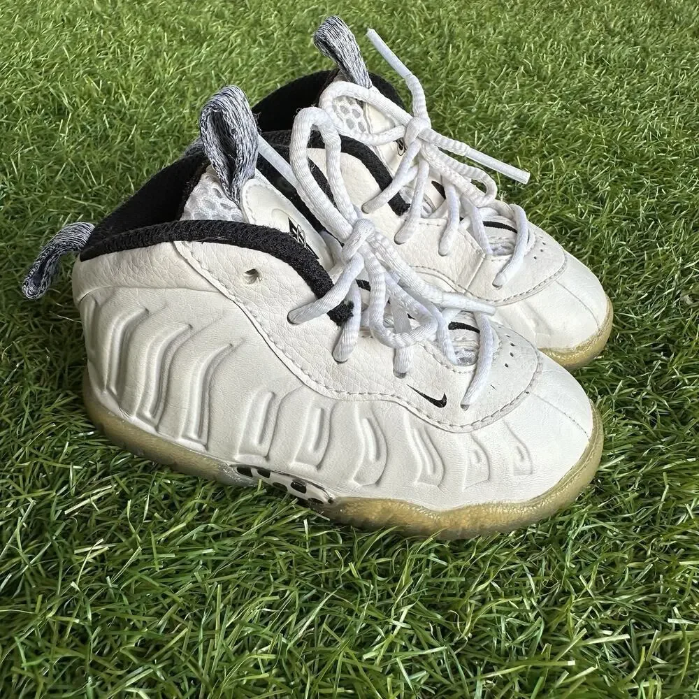 Nike Little Posite One Sneakers 723947 102‎ Size 5c Toddler Air Foamposite